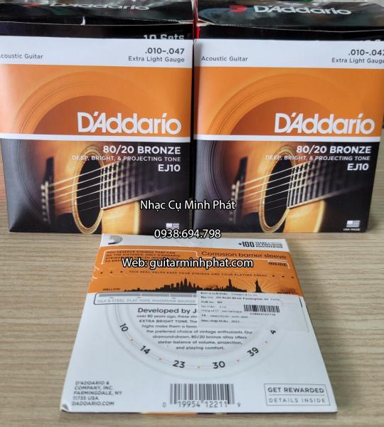 Dây đàn guitar acoustic D’Addario EJ10