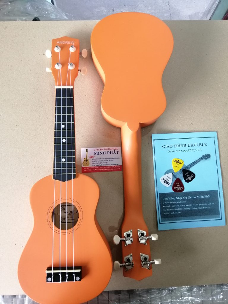 Đàn ukulele màu cam giá rẻ chất lượng