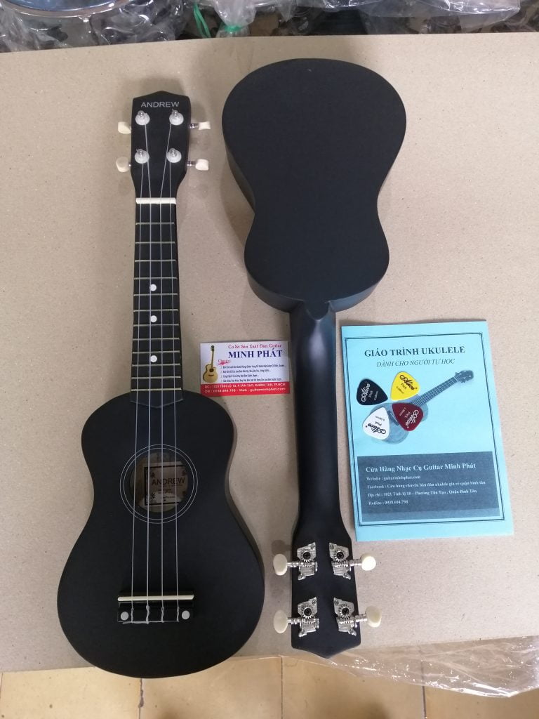 Đàn ukulele màu đen size 21inch chất lượng giá rẻ 