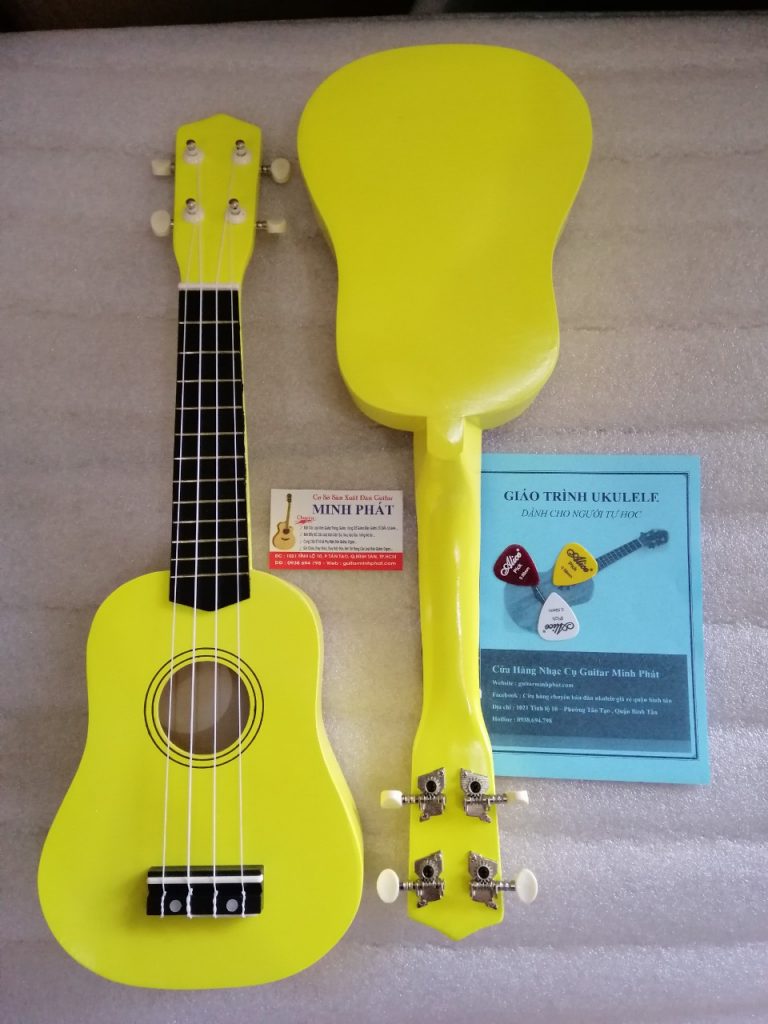 Đàn ukulele soprano màu vàng chất lượng
