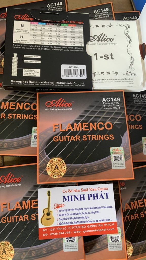 Dây đàn guitar Classic Alice AC149 được phủ lớp Nano chống gỉ sét cao cấp chính hãng tại cửa hàng nhạc cụ MInh Phát